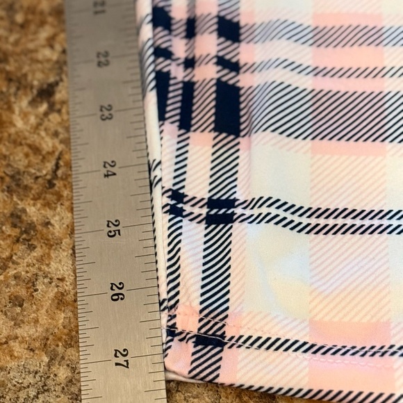 NWOT Women’s Pajama Bottoms Polyester XL Light Pink White Navy Elastic Waist - Picture 6 of 8